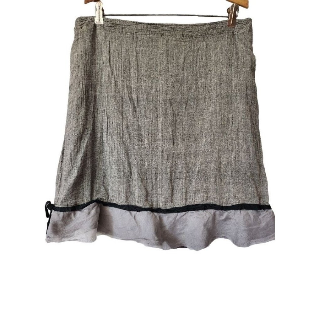 neesh by D.A.R. Gray Lagenlook Coquette Skirt XL